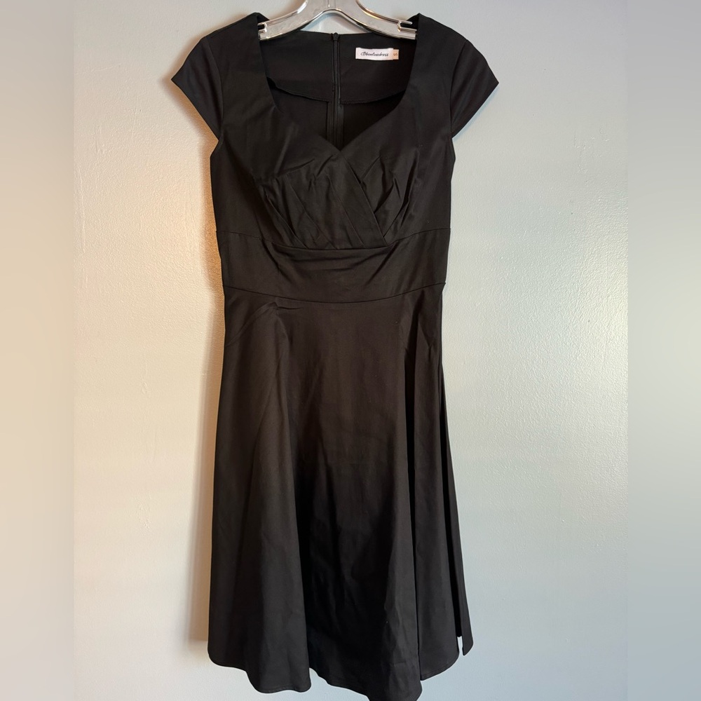 Black Vintage Inspired Swing Dress